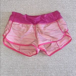 Pink lululemon shorts